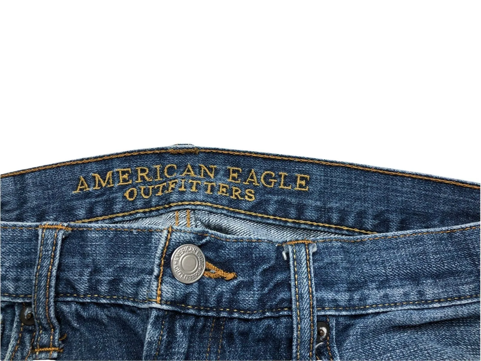 American Eagle Slim Fit Medium Wash Blue Jean Men's (Size: 30 x 34)