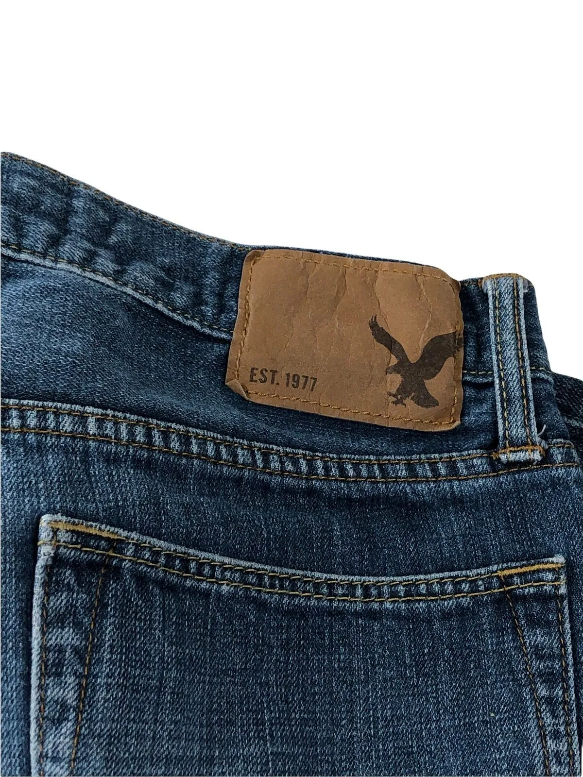American Eagle Slim Fit Medium Wash Blue Jean Men's (Size: 30 x 34)