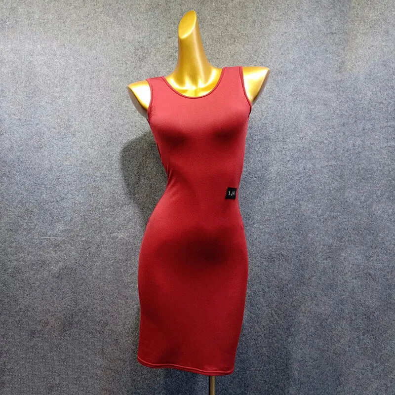 Bodycon Boat Neck Sleeveless Dress