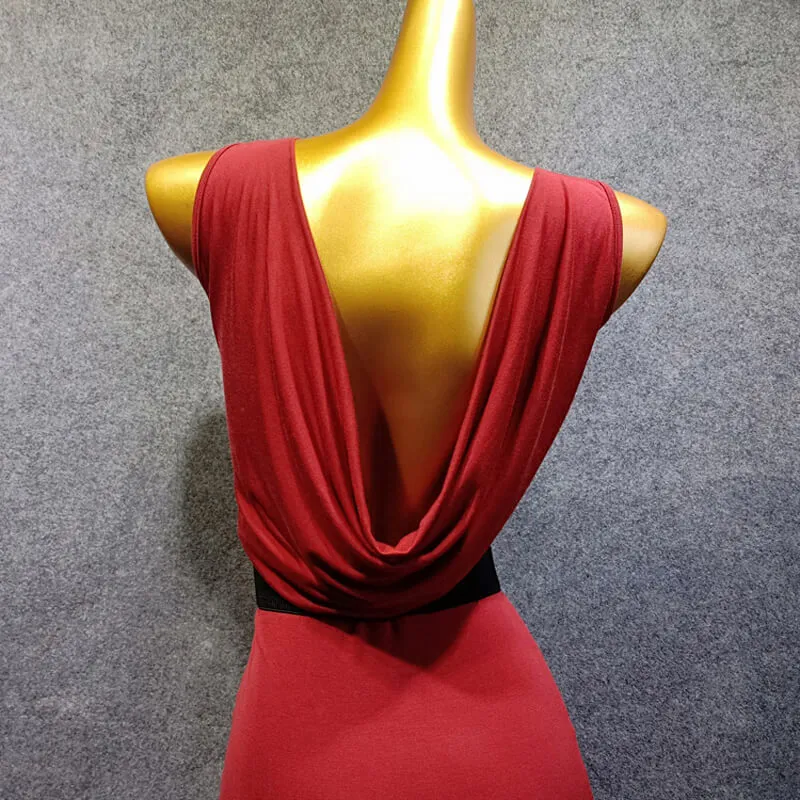 Bodycon Boat Neck Sleeveless Dress