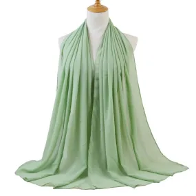 Chiffon monochromatic scarf