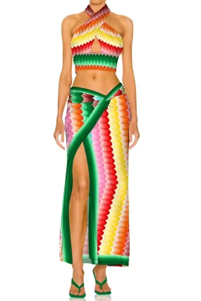Crop Top and Skirt for Women
