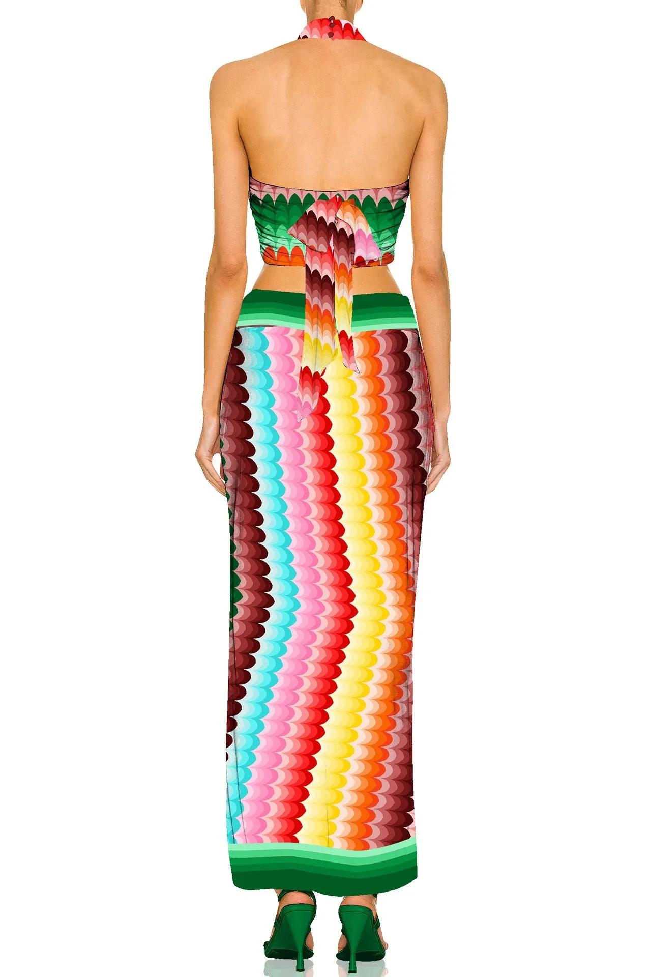 Crop Top and Skirt for Women