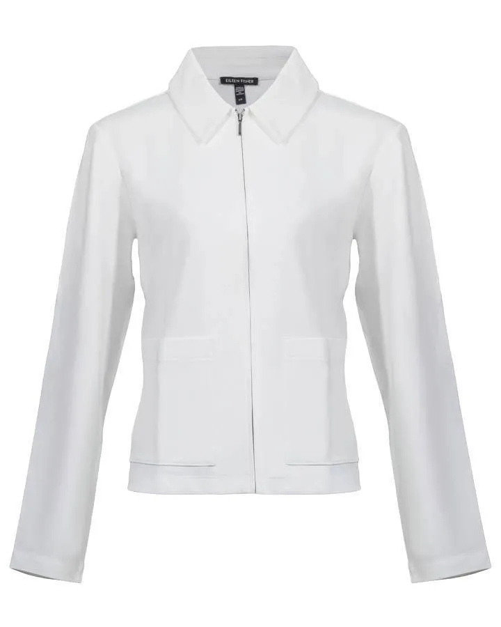 Eileen Fisher Classic Collar Zip Jacket