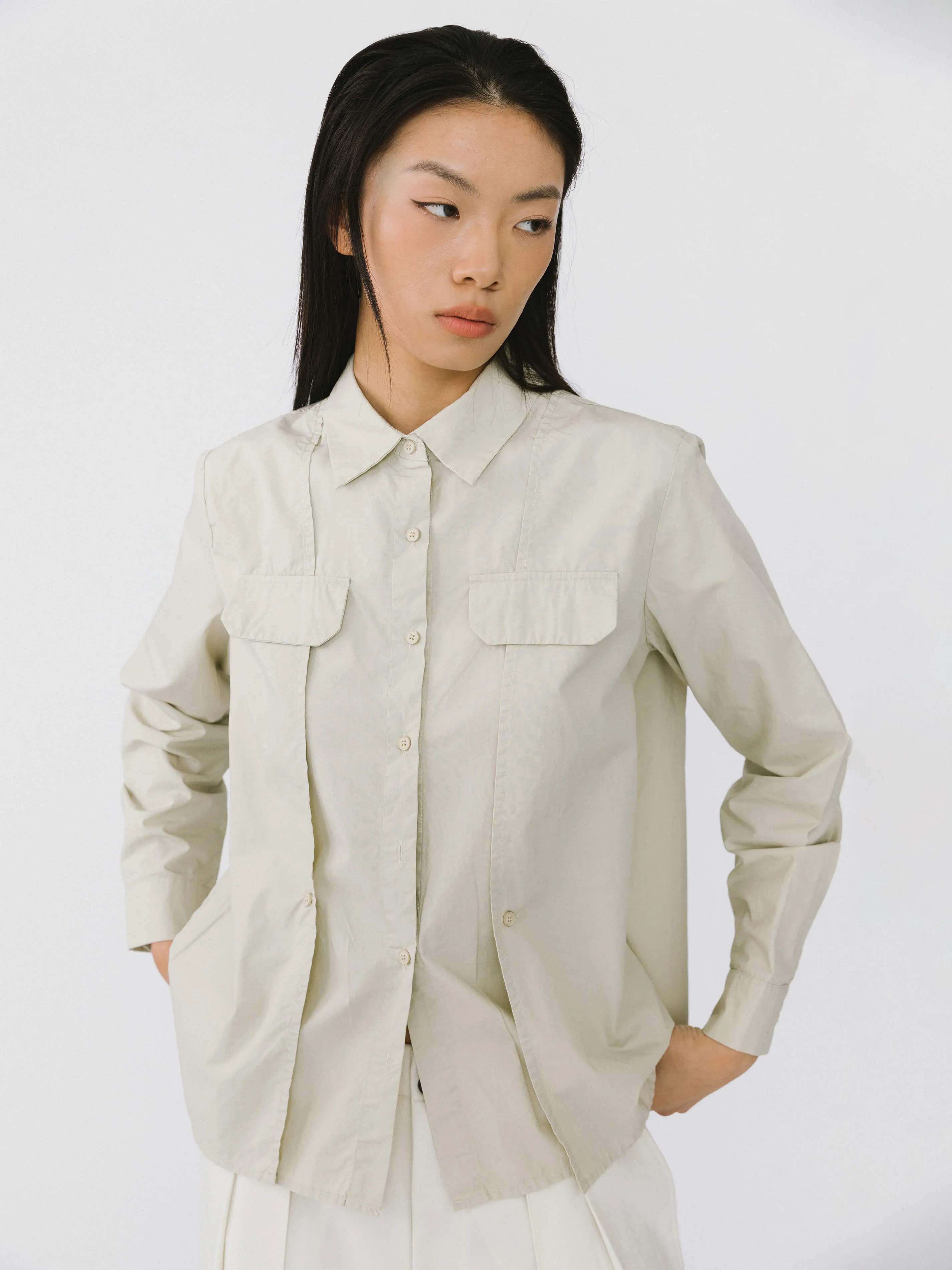Faux Pocket 100% Cotton Shirt
