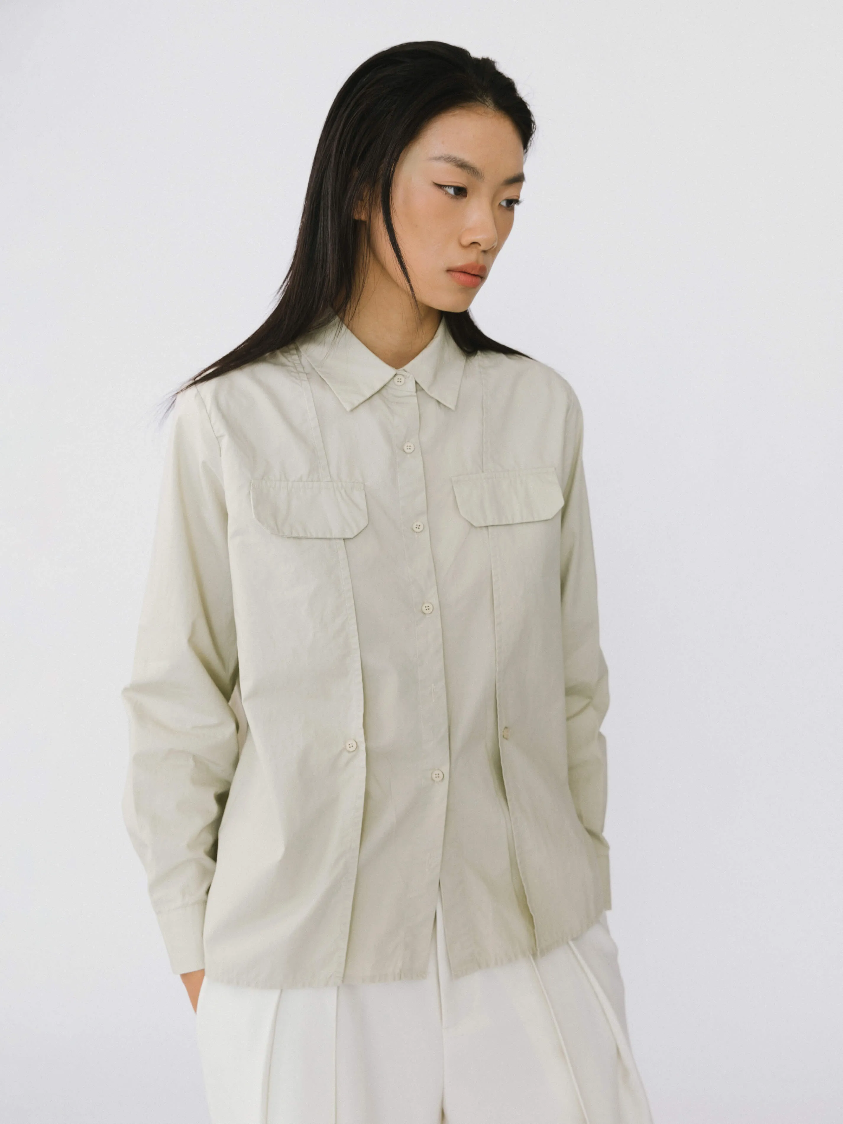 Faux Pocket 100% Cotton Shirt