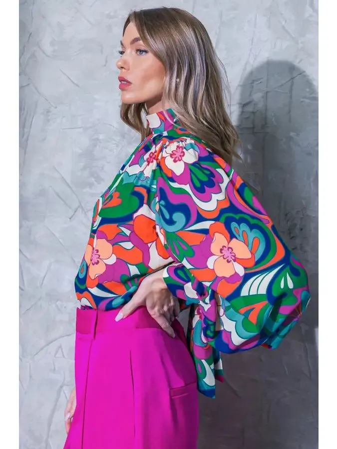 Floral Woven Top