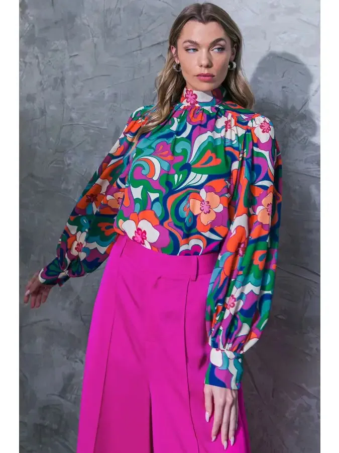 Floral Woven Top