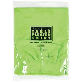 Fresh Lime Pleated Table Skirt