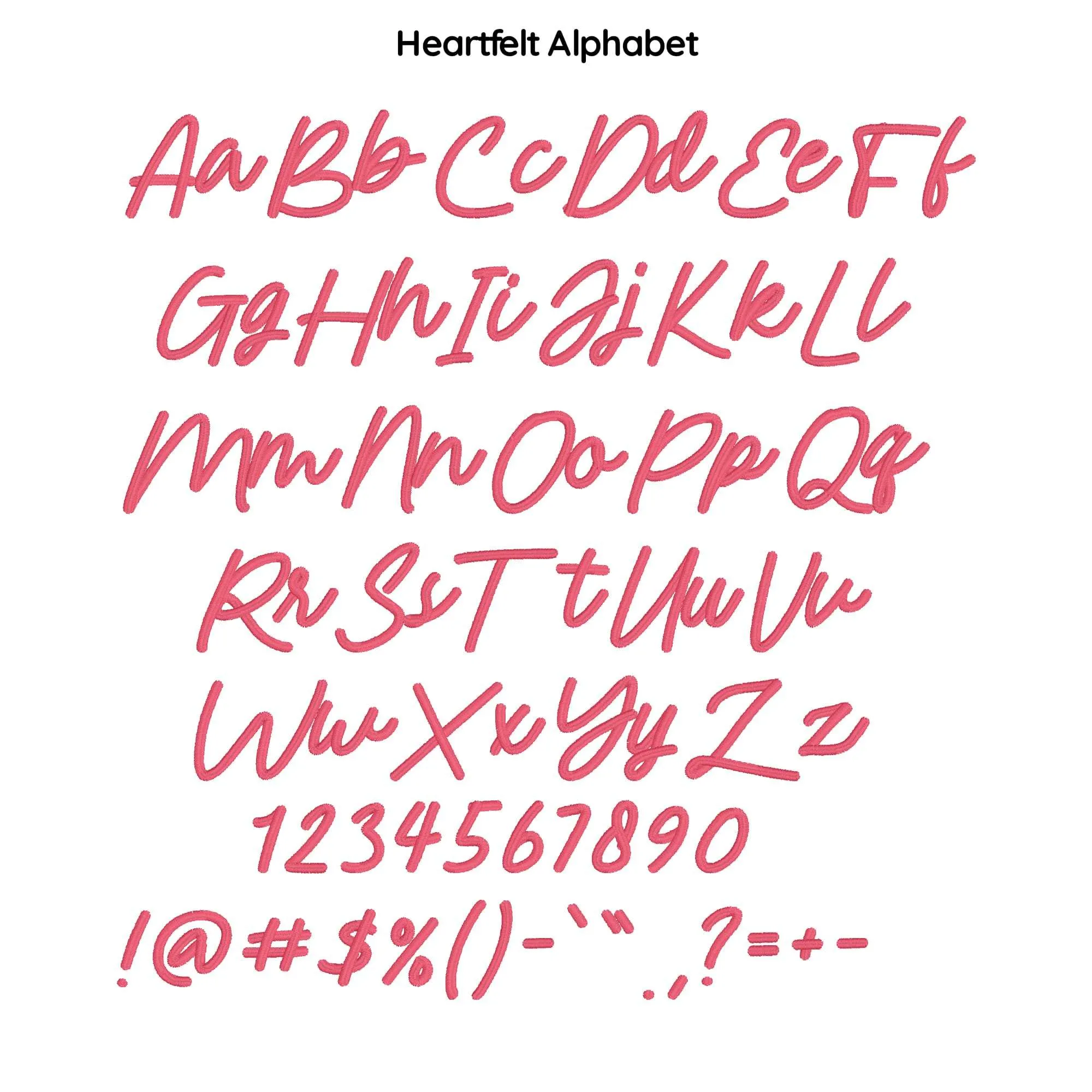 Heartfelt Digital Font