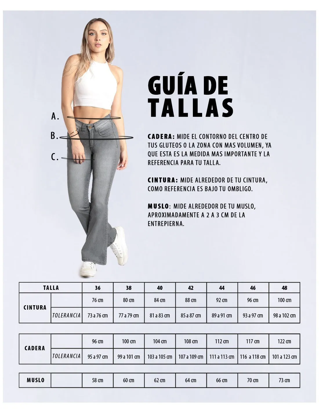 Jeans Mujer 3658 Negro