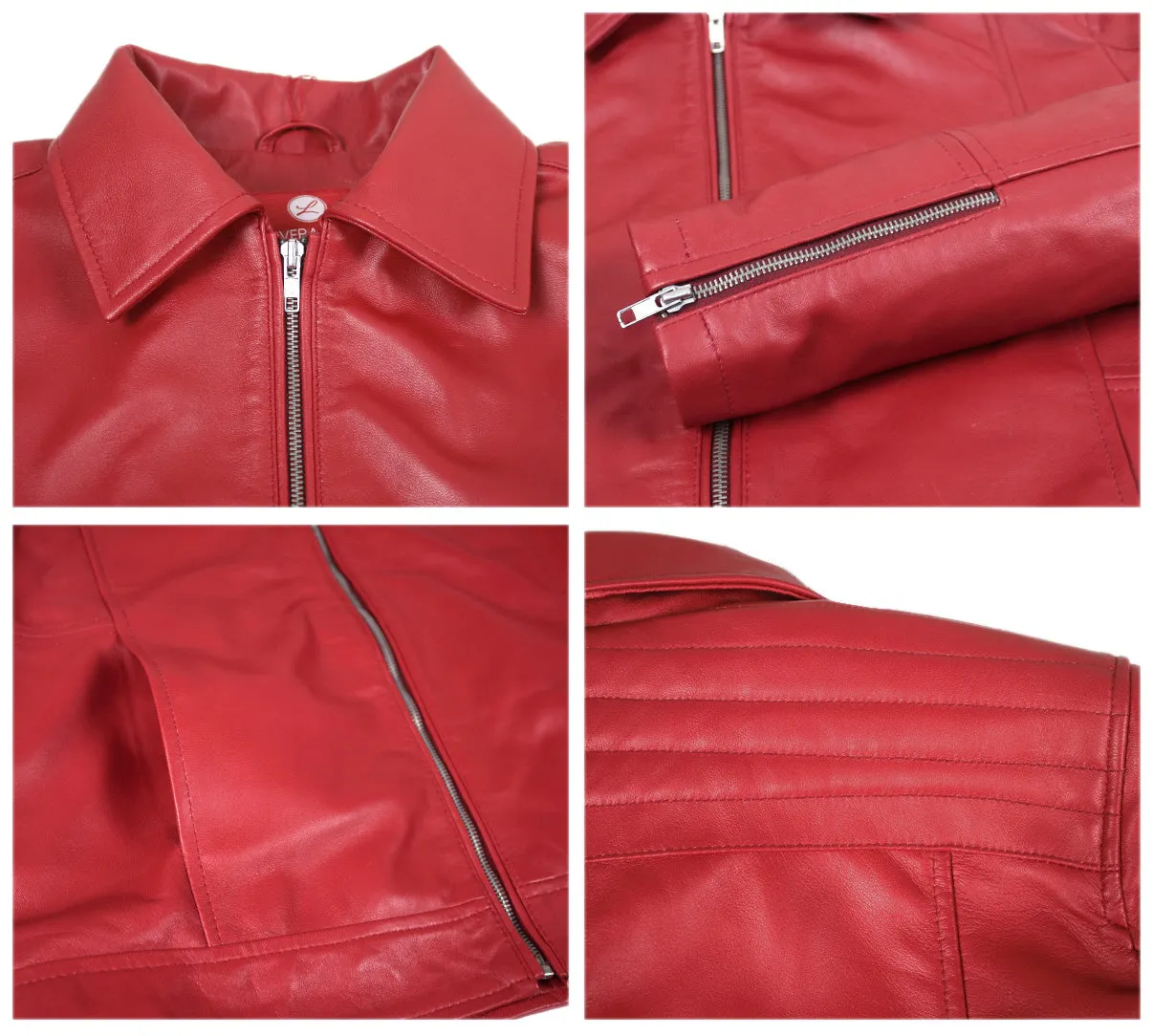 Leather Jackets Hub Mens Genuine Lambskin Leather Jacket (Black, Aviator Jacket) - 1501241