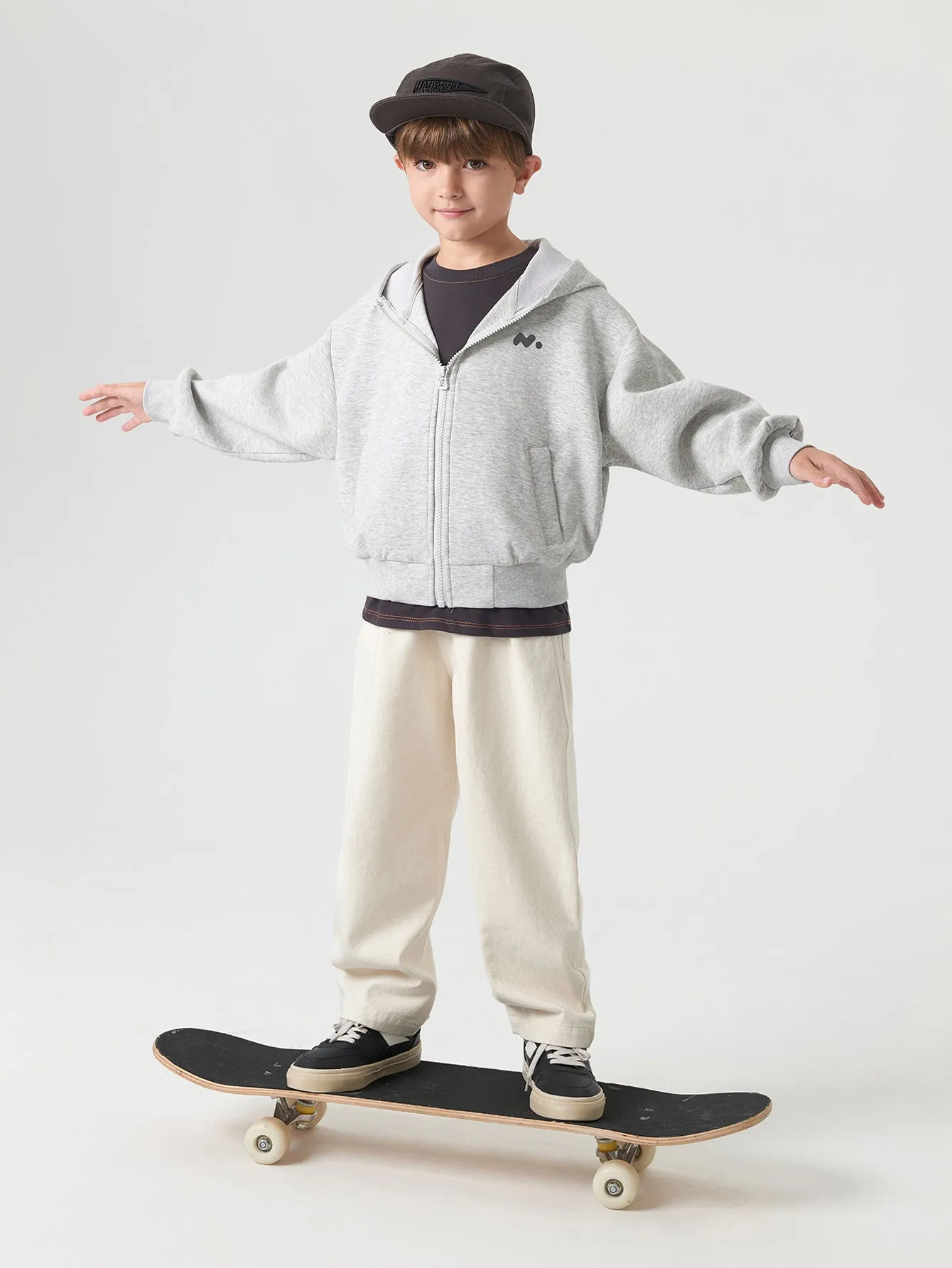 MARC & JANIE Boys Girls Loose Hooded Jacket 231300