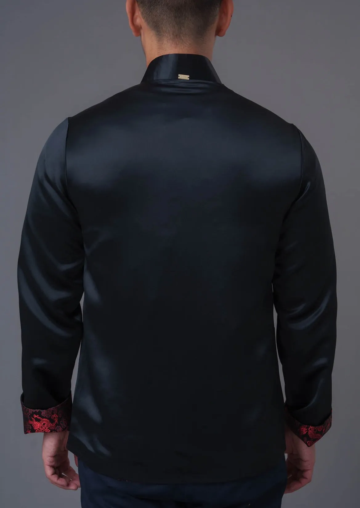 Men's Reversible Tang Jacket (Black/ Red)