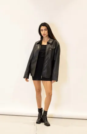 Oversized 90’s Leather Jacket