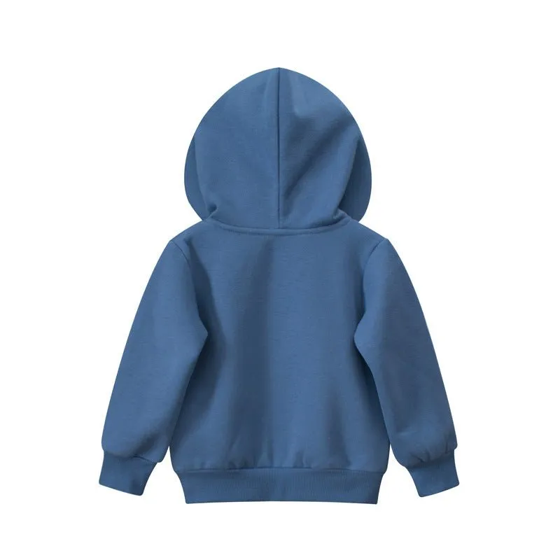 Toddler/Kid Boy's Blue Dinosaur Print Design Cotton Jacket