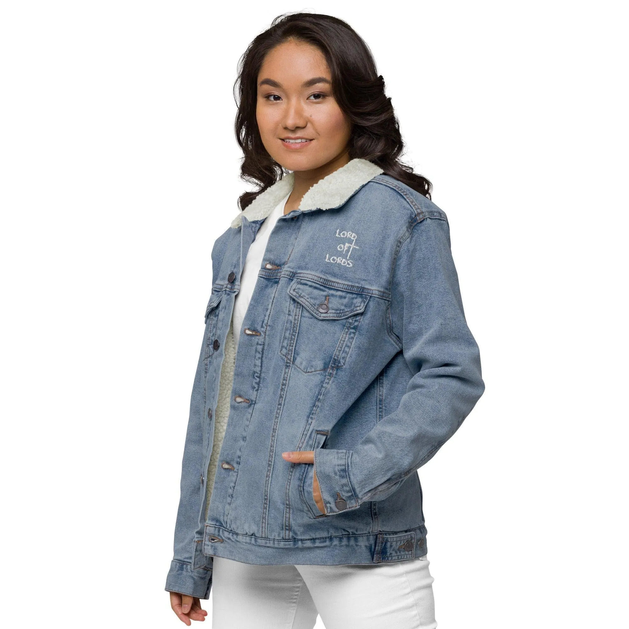 Unisex Denim Sherpa Jacket