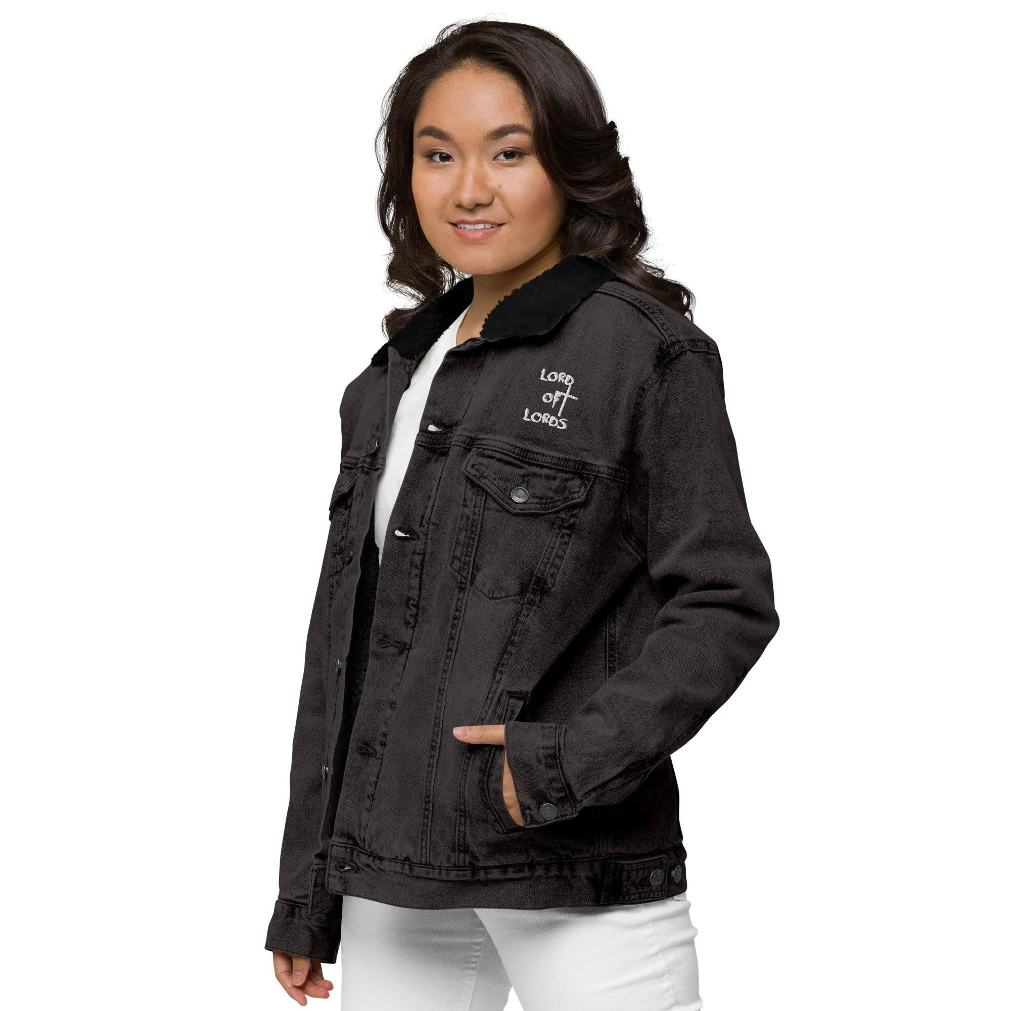 Unisex Denim Sherpa Jacket