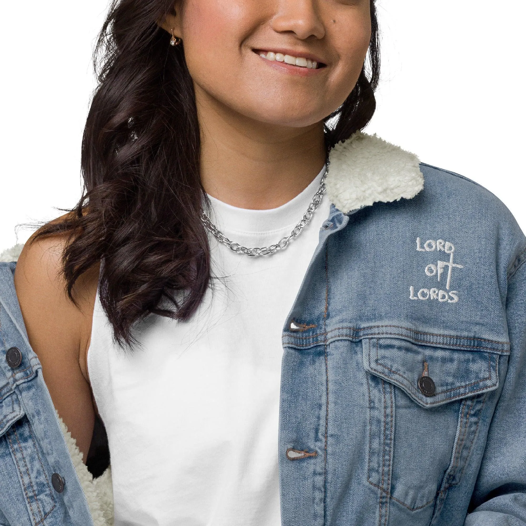 Unisex Denim Sherpa Jacket