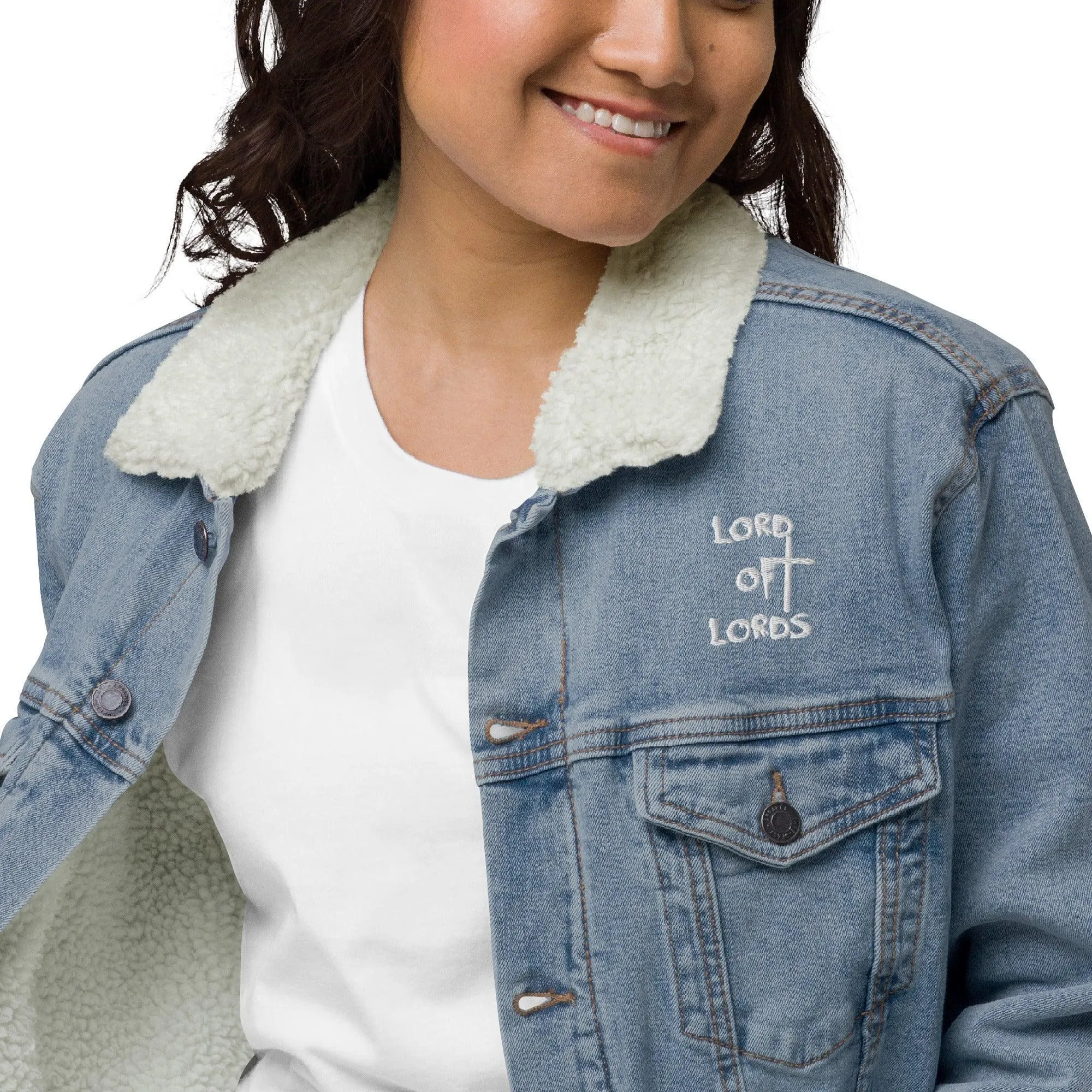 Unisex Denim Sherpa Jacket