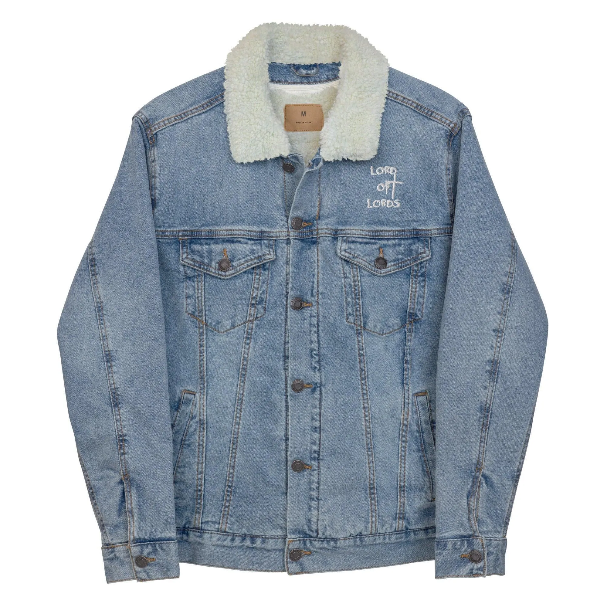 Unisex Denim Sherpa Jacket