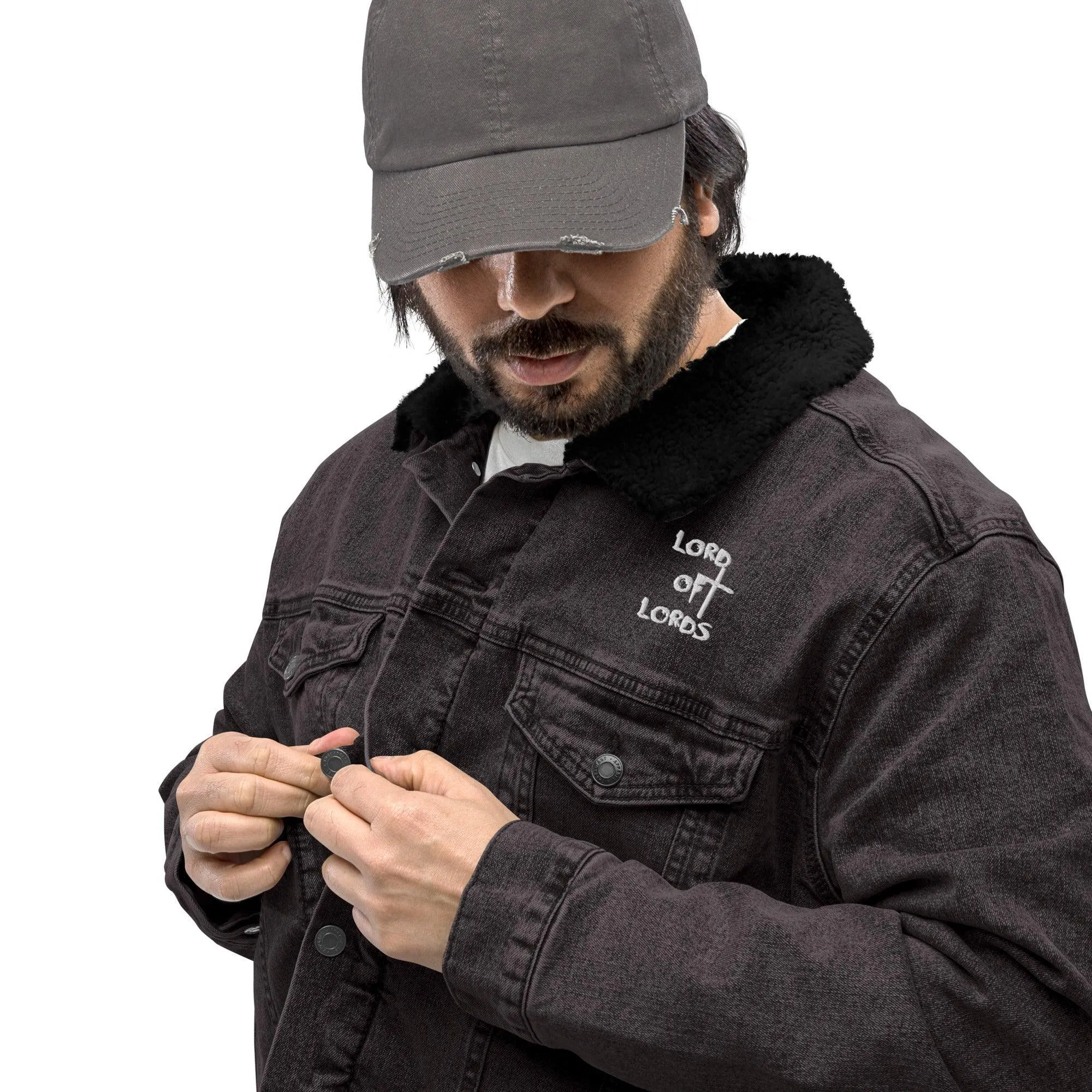 Unisex Denim Sherpa Jacket