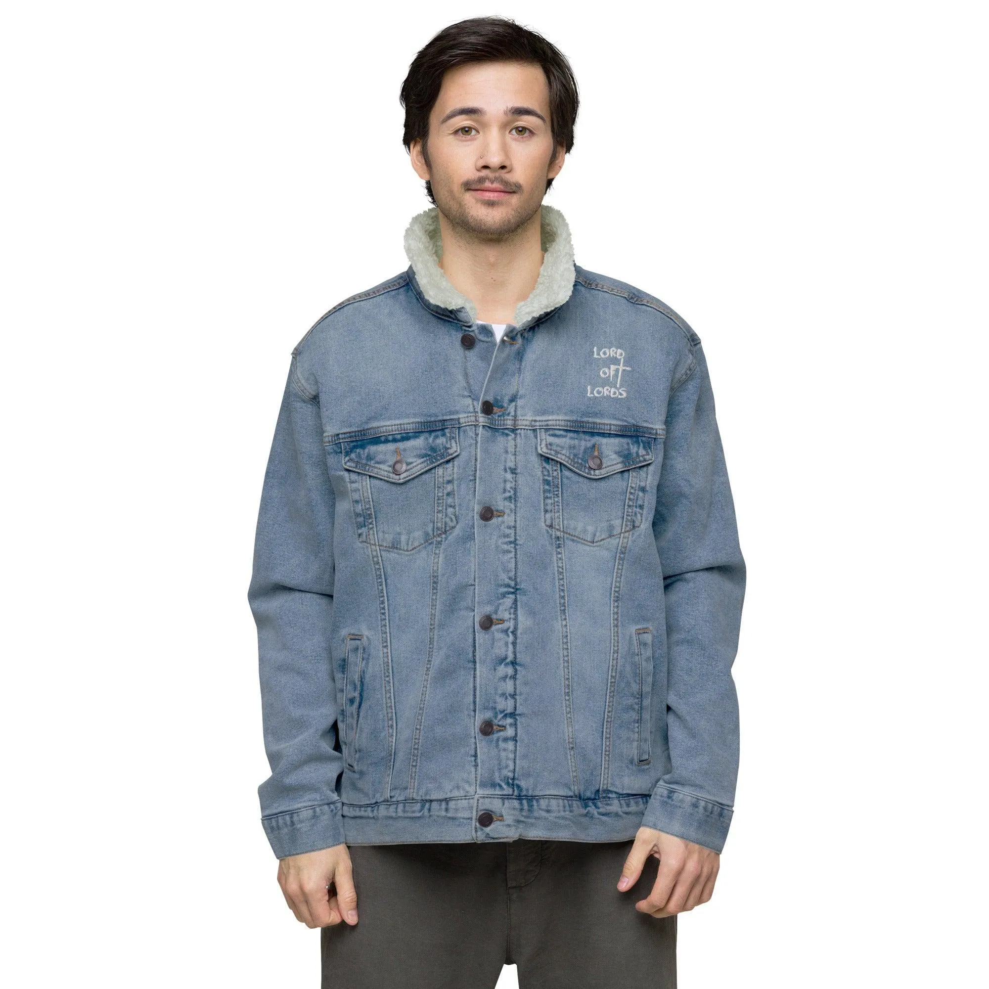 Unisex Denim Sherpa Jacket