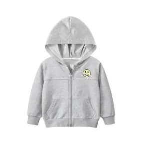 Unisex Toddler/Kid's Smiley Face Zip Up Jacket