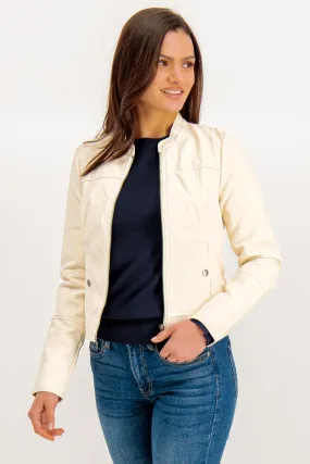 Winner Short Coated Birch Cream Jacket