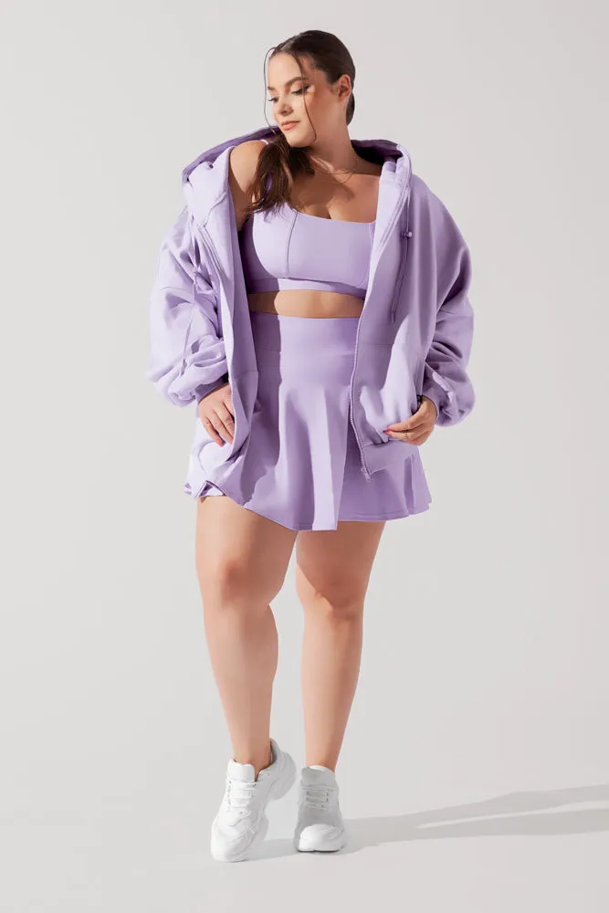 Zip Cloud Hoodie - Digital Lavender
